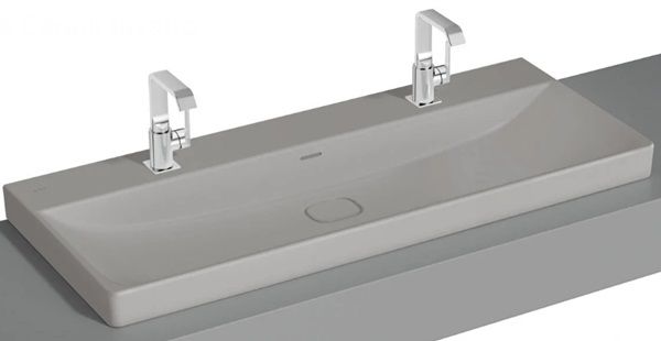Vitra 7530B076-0973 Metropole Çanak Lavabo 120 cm M.Taş Gri