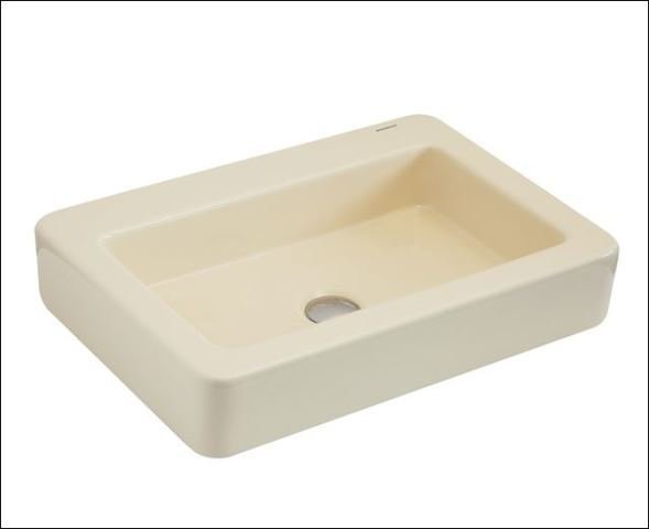 Smanni Skat Tezgah Üstü Lavabo 59x41 cm Vanilya