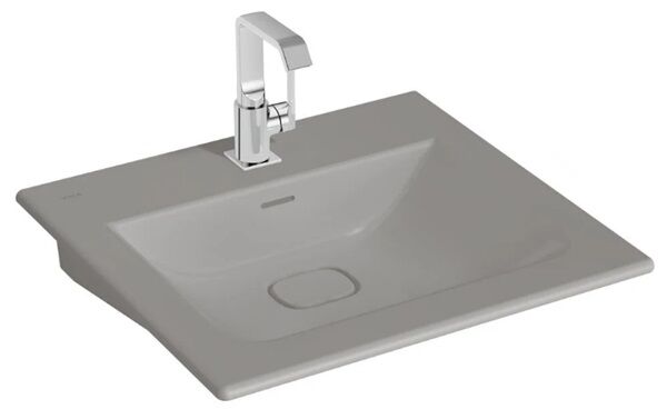 Vitra 7537B076-0001 Metropole Etajerli Lavabo 60 Cm M.Taş Gri