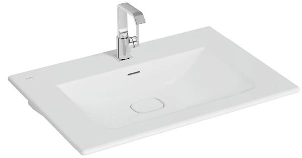 Vitra 7538B001-0001 Metropole Etajerli Lavabo 80 Cm M.Beyaz