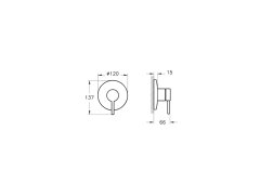 Vitra A4262134 Origin Ankastre Duş Bataryası Fırçalı Nikel (Sıva Üstü Grubu)