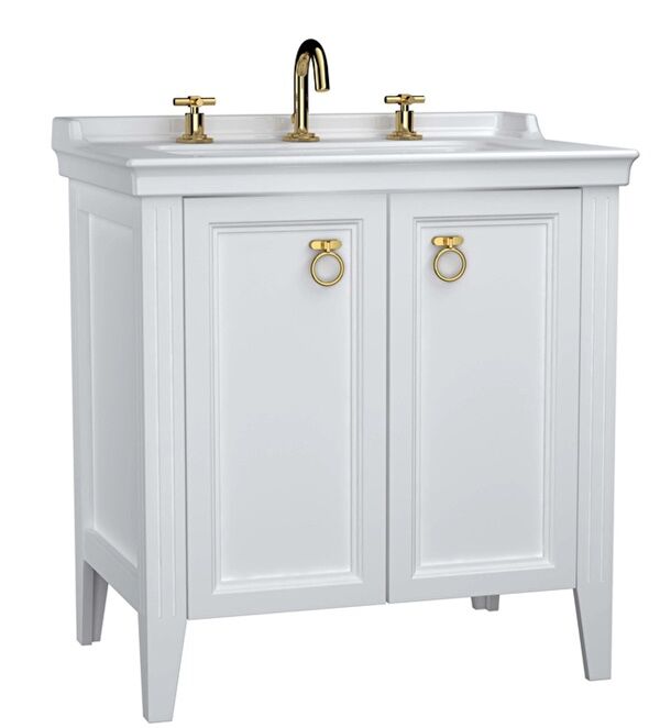 Vitra 62162 Valarte Lavabo Dolabı 80 Cm Lavabolu Beyaz