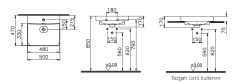 Vitra 7525B003-0937 Metropole Çanak Lavabo 50 cm Beyaz