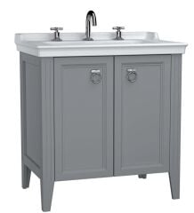 Vitra 62163 Valarte Lavabo Dolabı 80 Cm Lavabolu Gri