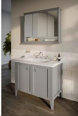 Vitra 62166 Valarte Lavabo Dolabı 100 Cm Lavabolu Gri