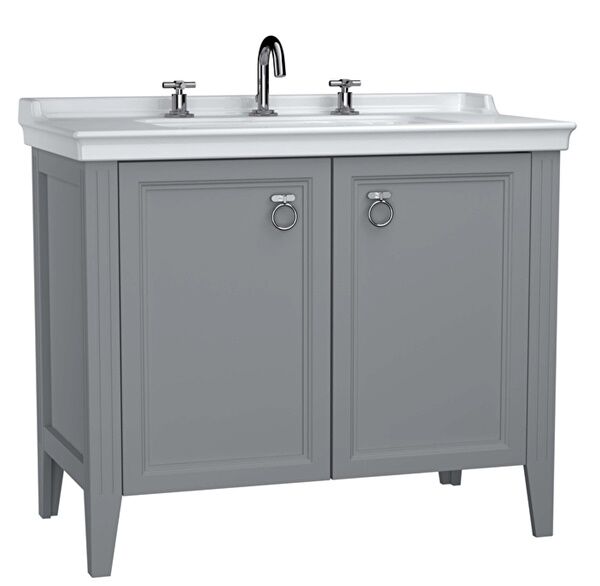 Vitra 62166 Valarte Lavabo Dolabı 100 Cm Lavabolu Gri