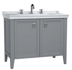 Vitra 62166 Valarte Lavabo Dolabı 100 Cm Lavabolu Gri