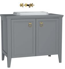 Vitra 62172 Valarte Lavabo Dolabı 100 Cm Lavabolu Gri