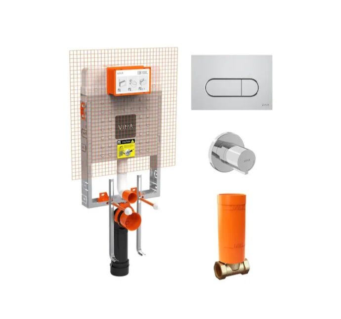 Vitra 800-2027 Asma Klozetler İçin Gömme Rezervuar Seti