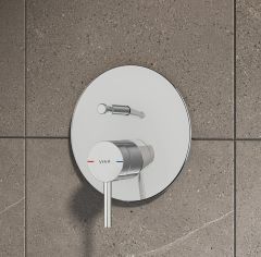 Vitra A42620 Origin Ankastre Banyo Bataryası Krom ( Sıva Üstü Grubu )