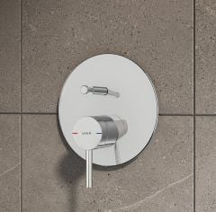 Vitra A42620 Origin Ankastre Banyo Bataryası Krom ( Sıva Üstü Grubu )