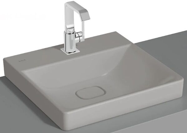 Vitra 7525B076-0937 Metropole Çanak Lavabo 50 cm M.Taş Gri