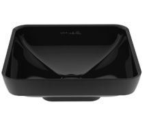 Vitra Water Jewels Kare Çanak Lavabo 40 Cm  Parlak Siyah 4441B470-0016