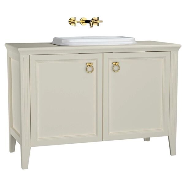 Vitra 62176 Valarte Lavabo Dolabı 120 Cm Lavabolu Fildişi
