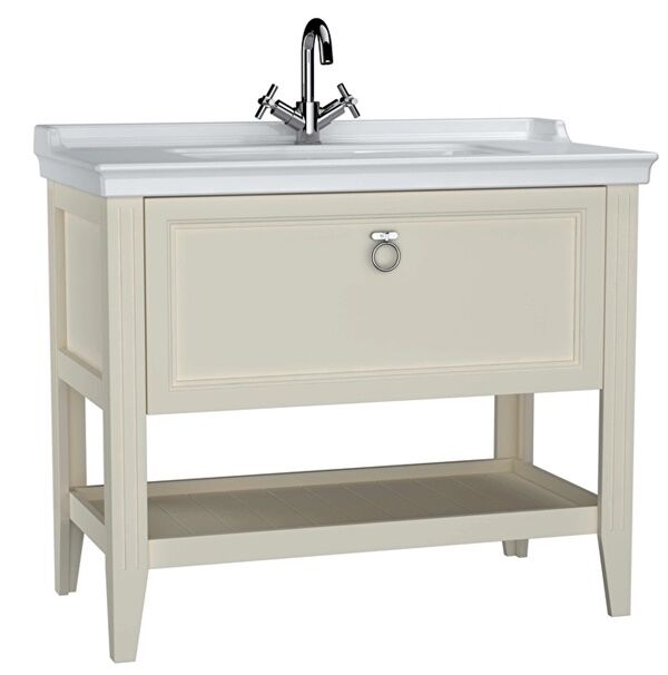 Vitra Valarte Lavabo Dolabı 100 Cm Fildişi Çek.62185