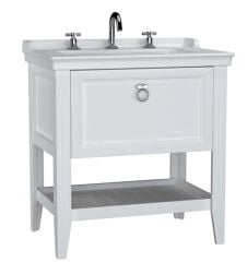Vitra 62189 Valarte Lavabo Dolabı 80 Cm Lavabolu Beyaz