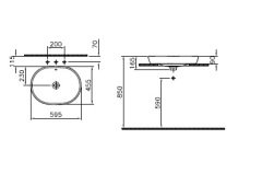 VitrA Metropole Tezgah Altı Lavabo 60 cm Parlak Beyaz 5942B003-1083