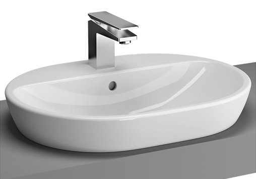 VitrA  Metropole Tezgah Üstü Lavabo 60 cm Parlak Beyaz 5943B003-0041