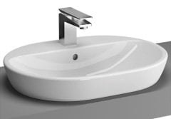 VitrA  Metropole Tezgah Üstü Lavabo 60 cm Parlak Beyaz 5943B003-0041