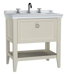 Vitra Valarte Lavabo Dolabı 80 Cm Lavabolu Fildişi 62191
