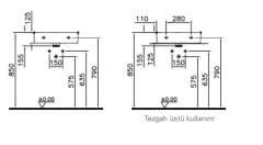 VitrA Nuo Tezgah Üstü Lavabo 50 cm Parlak Beyaz 7431B003-0631