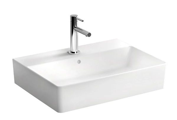 Vitra Nuo Dikdörtgen Lavabo, 60 cm, Parlak Beyaz 7432B003-0631