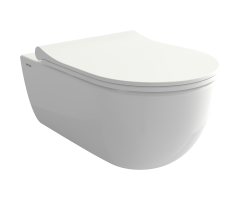 Bocchi 1416-001-0128-1 Tondo Rimles Asma Klozet Parlak Beyaz + Kapak