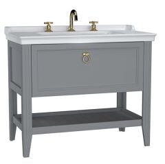 Vitra Valarte Lavabo Dolabı 100 Cm Lavabolu Gri 62193