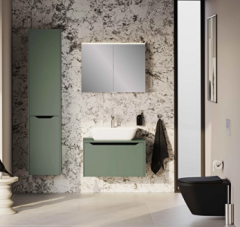 Vitra Integra Square Boy Dolabı Mat Yeşil Sağ 80314