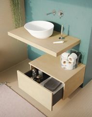 VitrA GeoTezgah Üstü Çanak Lavabo 38 cm Mat Beyaz 7421B001-0016