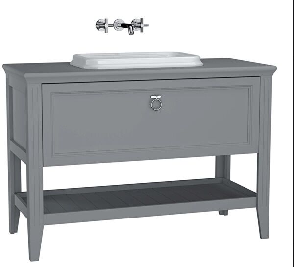 Vitra Valarte Lavabo Dolabı 120 Cm Lavabolu Gri 62202
