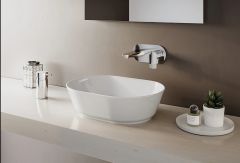 VitrA 7427B003-0012 Geo Tezgah Üstü Çanak Lavabo 55 cm Parlak Beyaz