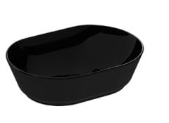 VitrA  GeoTezgah Üstü Çanak Lavabo 55 cm Parlak Siyah 7427B070-0016