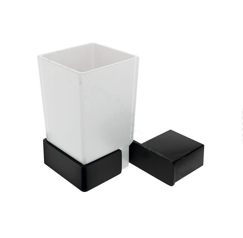 Dekor Banyo SS304 Black Tezgah Üstü Diş Fırçalık Mat Siyah