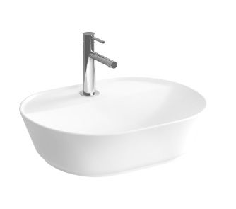 VitrA  GeoTezgah Üstü Çanak Lavabo 55 cm Parlak Beyaz 7428B003-0041