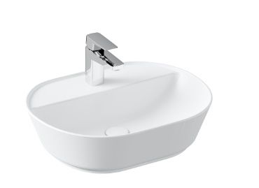 VitrA  GeoTezgah Üstü Çanak Lavabo 55 cm Mat Beyaz 7428B001-0041