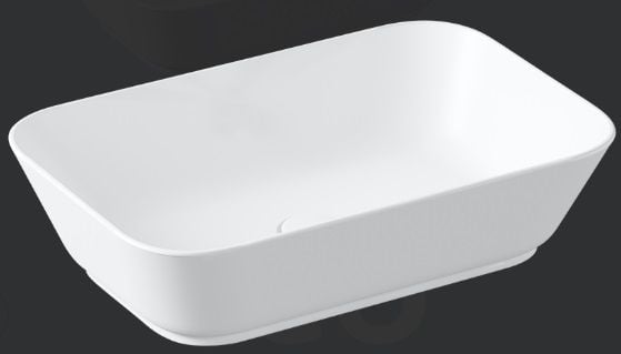 VitrA  Geo Tezgah Üstü Lavabo 60 cm Mat Beyaz 7425B001-0016