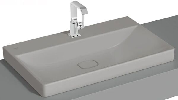 Vitra 7527B076-0937 Metropole Çanak Lavabo 80 cm M.Taş Gri