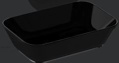 VitrA  Geo Tezgah Üstü Lavabo 60 cm Parlak Siyah 7425B070-0016