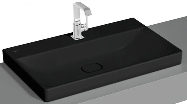 Vitra 7527B083-0937 Metropole Çanak Lavabo 80 cm M.Siyah