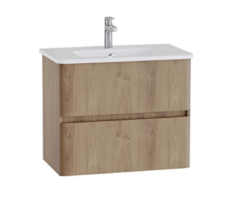 Vitra Mia Plus Round Lavabo dolabı 80 cm A.Meşe 69825