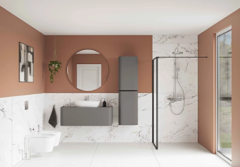 Vitra Glora Boy Dolabı Mat Taş Gri 80406