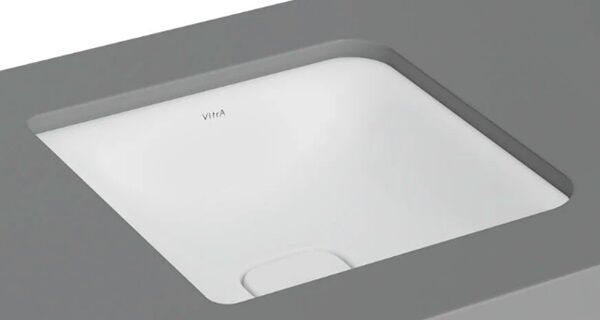 VitrA 7533B001-1083 Metropole Kare Tezgah Altı Lavabo,40 cm,M.Beyaz
