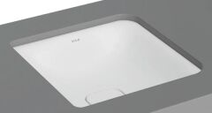 VitrA 7533B001-1083 Metropole Kare Tezgah Altı Lavabo,40 cm,M.Beyaz