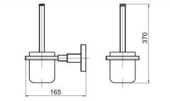 Dekor Alina Black Klozet Fırçası Mat Siyah