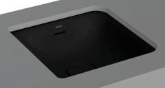 VitrA 7533B083-1082 Metropole Kare Tezgah Altı Lavabo,40 cm,M.Siyah
