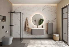 Vitra Glora Lavabo dolabı 100 cm Mat Taş Gri 80376