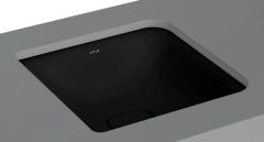 VitrA 7533B083-1083 Metropole Kare Tezgah Altı Lavabo,40 cm,M.Siyah