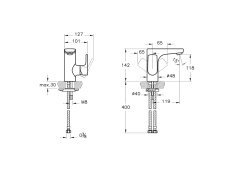Artema A42521 Sento Lavabo Bataryası - Krom