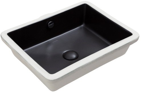 Smanni Atlas Tezgah Altı Lavabo 54x40 cm Mat Siyah